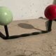 Coat hooks with 4 balls from the 1960s.
