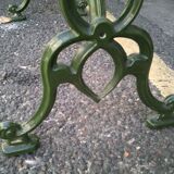 Marble and metal bistro table