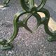Marble and metal bistro table