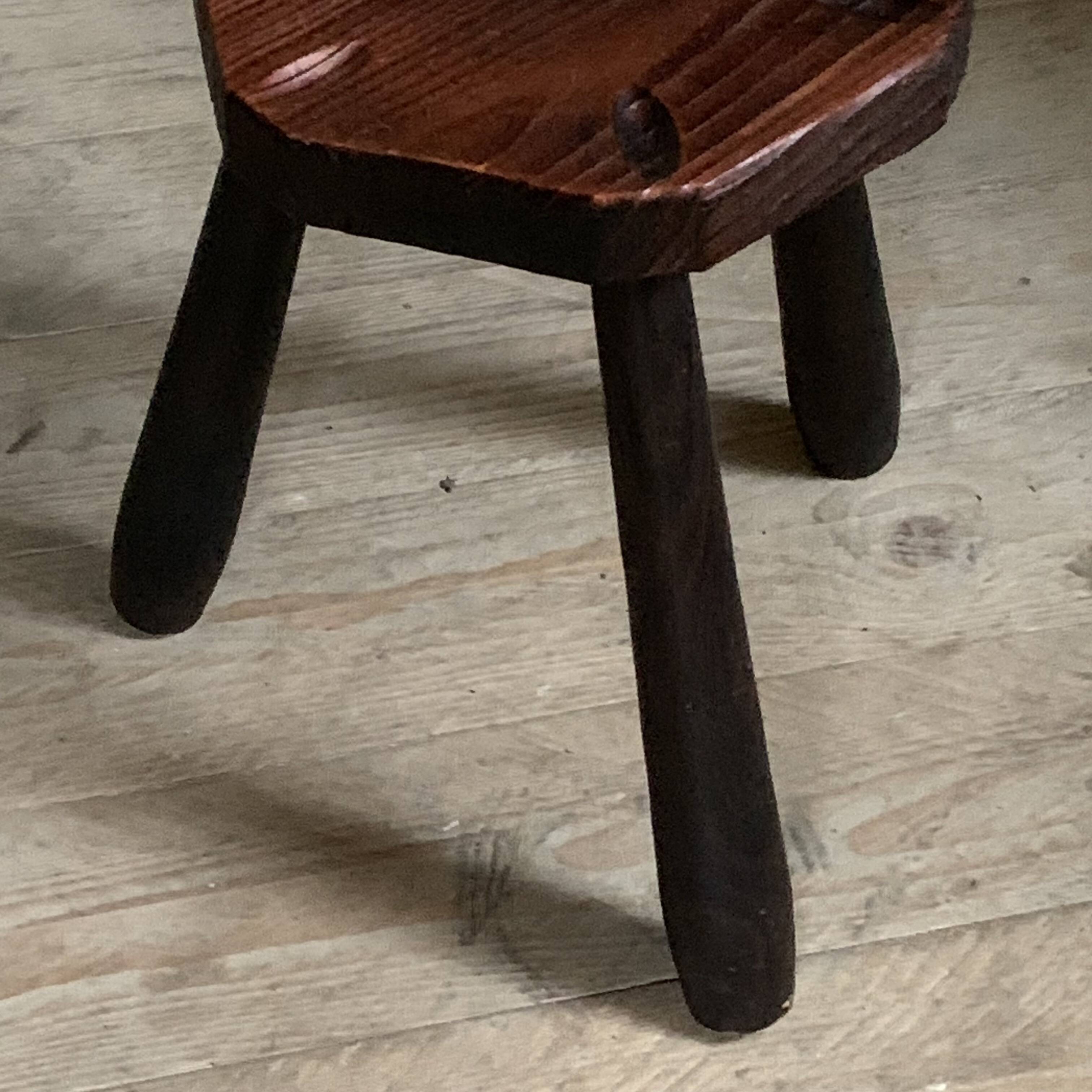 Vintage Brutalism Farm Stool
