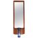 Danish wall mirror by Jacob Hermann & Per Lütken and Holmegaard glass vase, 1960s.