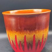 Vintage hand decorated La Céramique de Paris plant pot