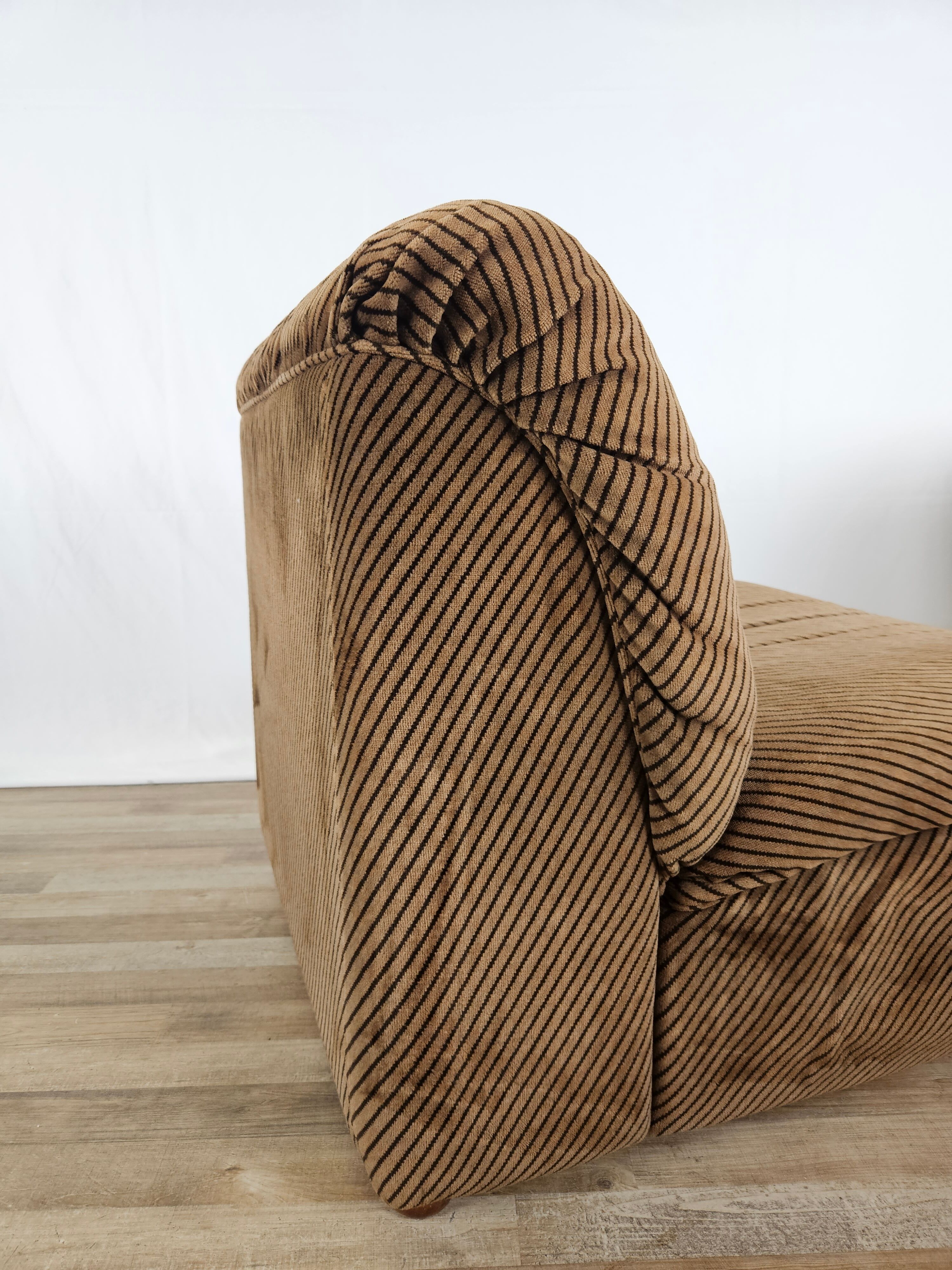 Five-seater corner modular sofa from 70s