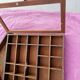 Vitrine pour miniature style chalet en bois vintage mural