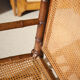 Canned armchair wood imitation bamboo, colonial armchair, interior decoration