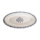 Oval earthenware serving dish Terre de Fer, Salins, Salamander François I motif