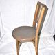 Child's bistro chair in curved turned wood, Fischel Thonet style, 1950.