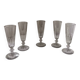 Set of 5 antique Baccarat Saint Louis crystal flutes? 19th century