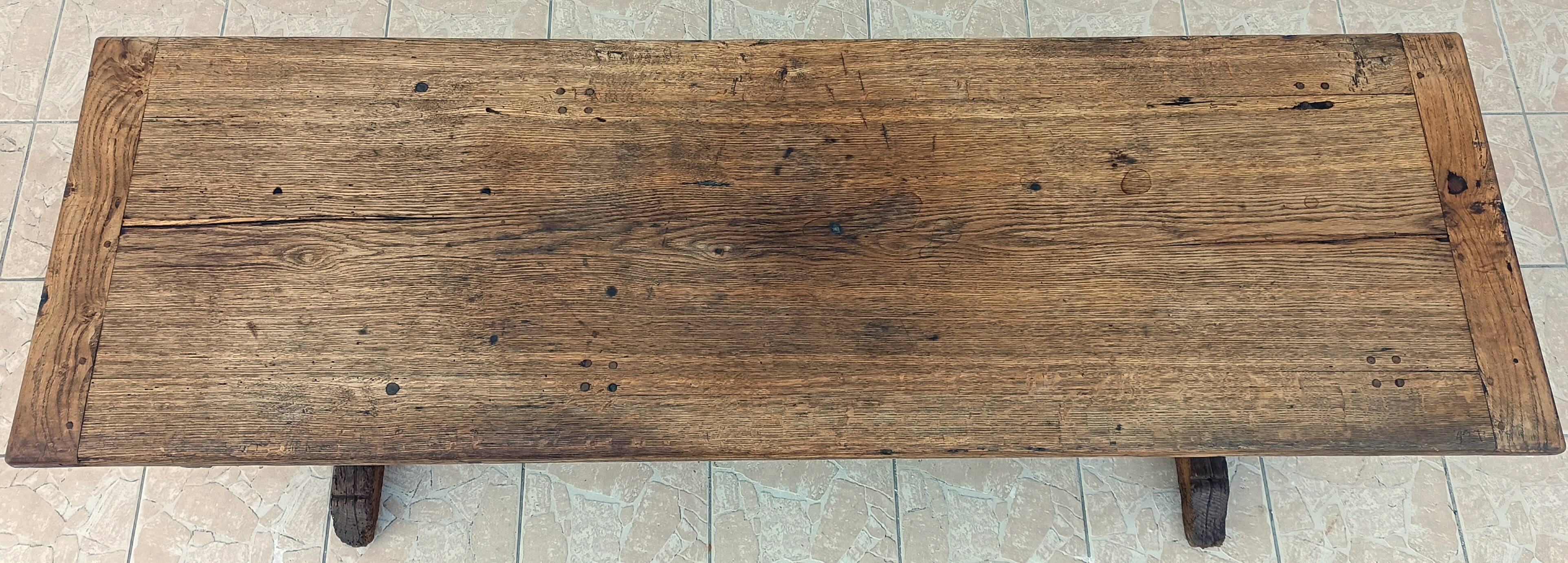 18th Century Solid Oak Monastery Table
