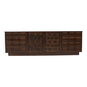 Spanish brutalist sideboard credenza
