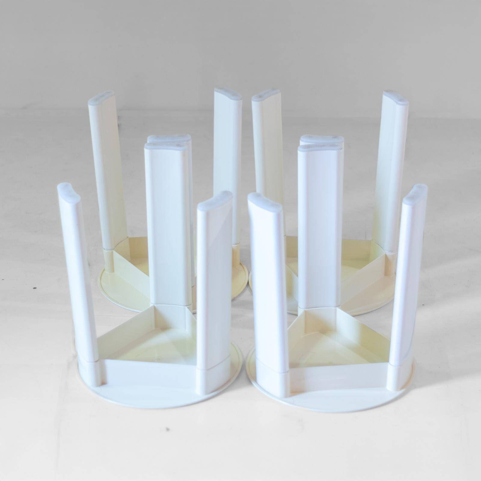 Italian Space Age Plastic Stools by Olaf von Bohr for Gedy, set of four