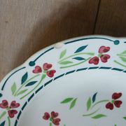 6 Digoin and Sarreguemines soup plates
