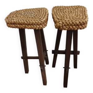 Paire de tabourets en