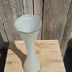 Single-stem vase in white opaline glass