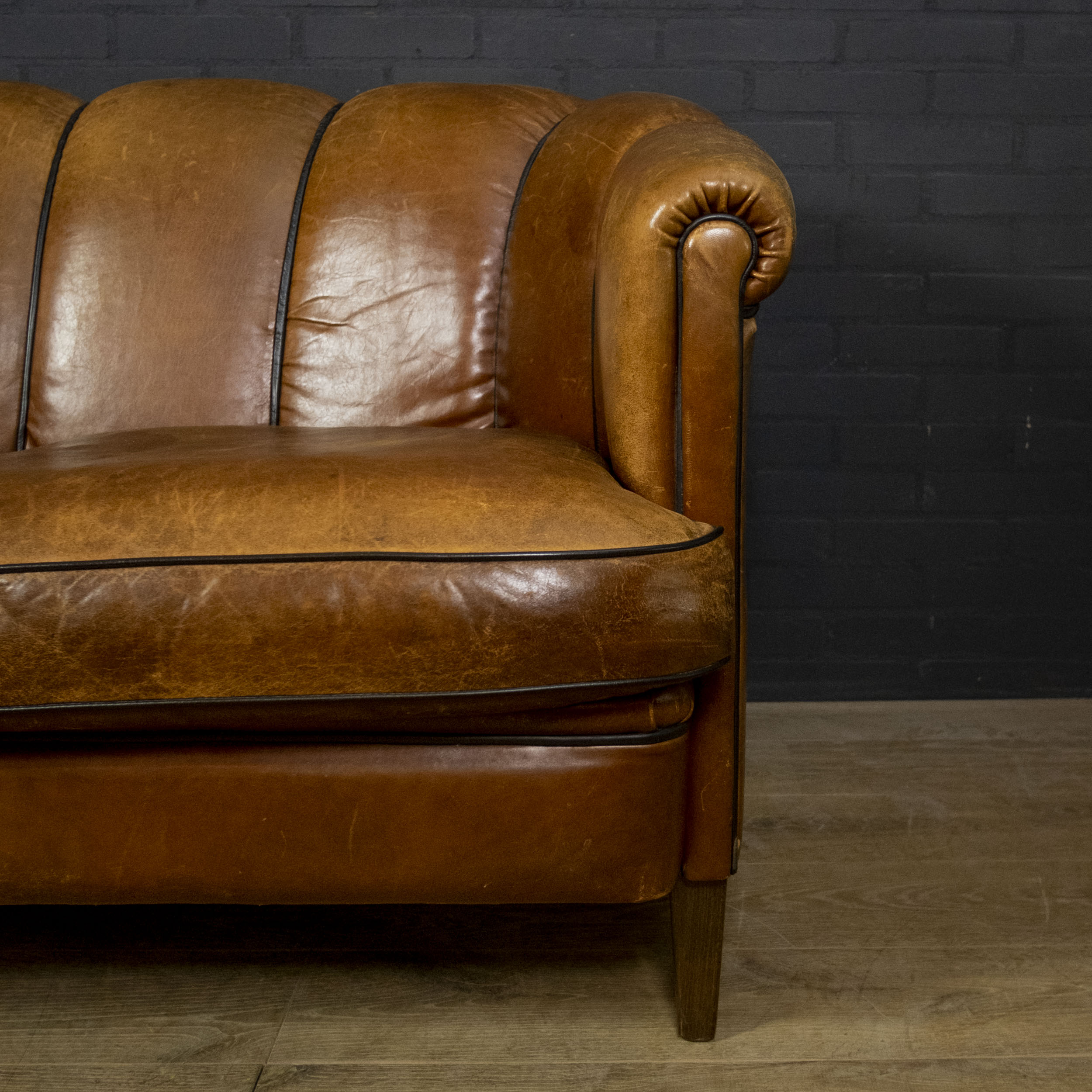 Dutch sheepskin 2-seater sofa