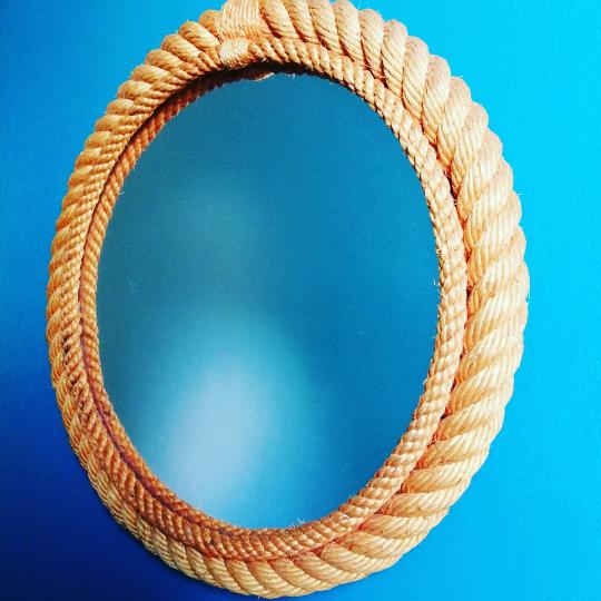 Vintage rope mirror
