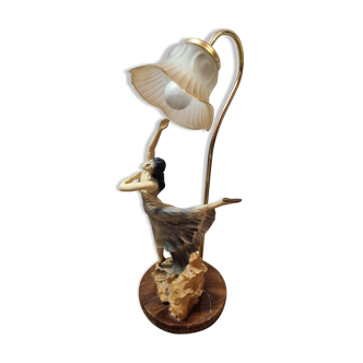 Tulip and marble dancing lamp from 1980