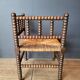 Authentic old corner armchair chair, fireside type, in good condition