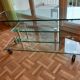 Solid glass tv stand bomb "marais international"