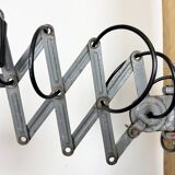 Grey Industrial Gooseneck Scissor Wall Lamp from Elektroinstala, 1960s