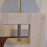 vintage reconstituted stone lamp