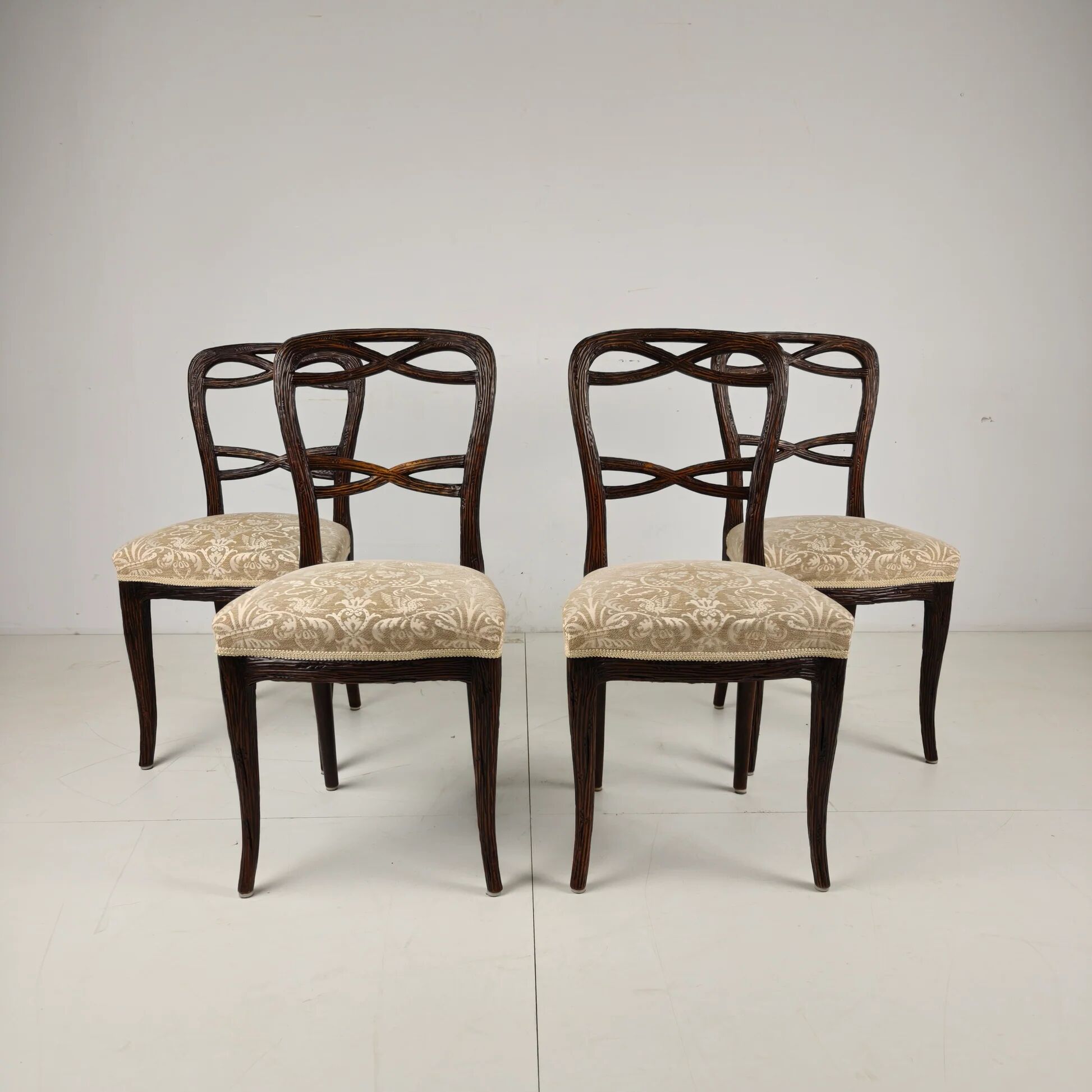 Set of four Black Forest dining chairs by Horrix