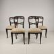 Set of four Black Forest dining chairs by Horrix