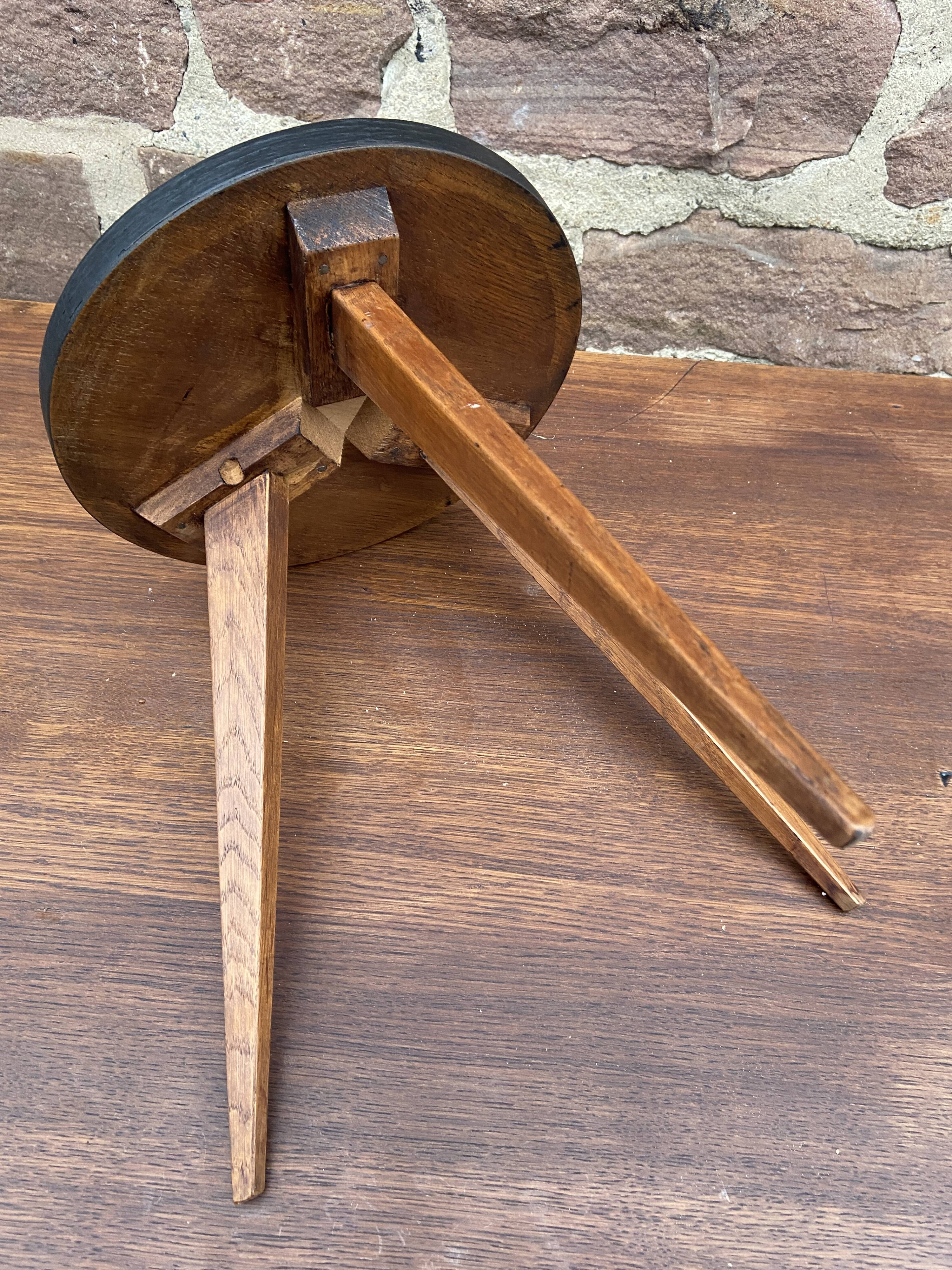 Scandinavian tripod stool 1960