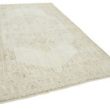 Handmade one-of-a-kind oriental beige carpet 191 cm x 314 cm