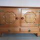 Oak sideboard by Guillerme and Chambron 1960