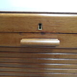 Vintage filing cabinet with roller shutter