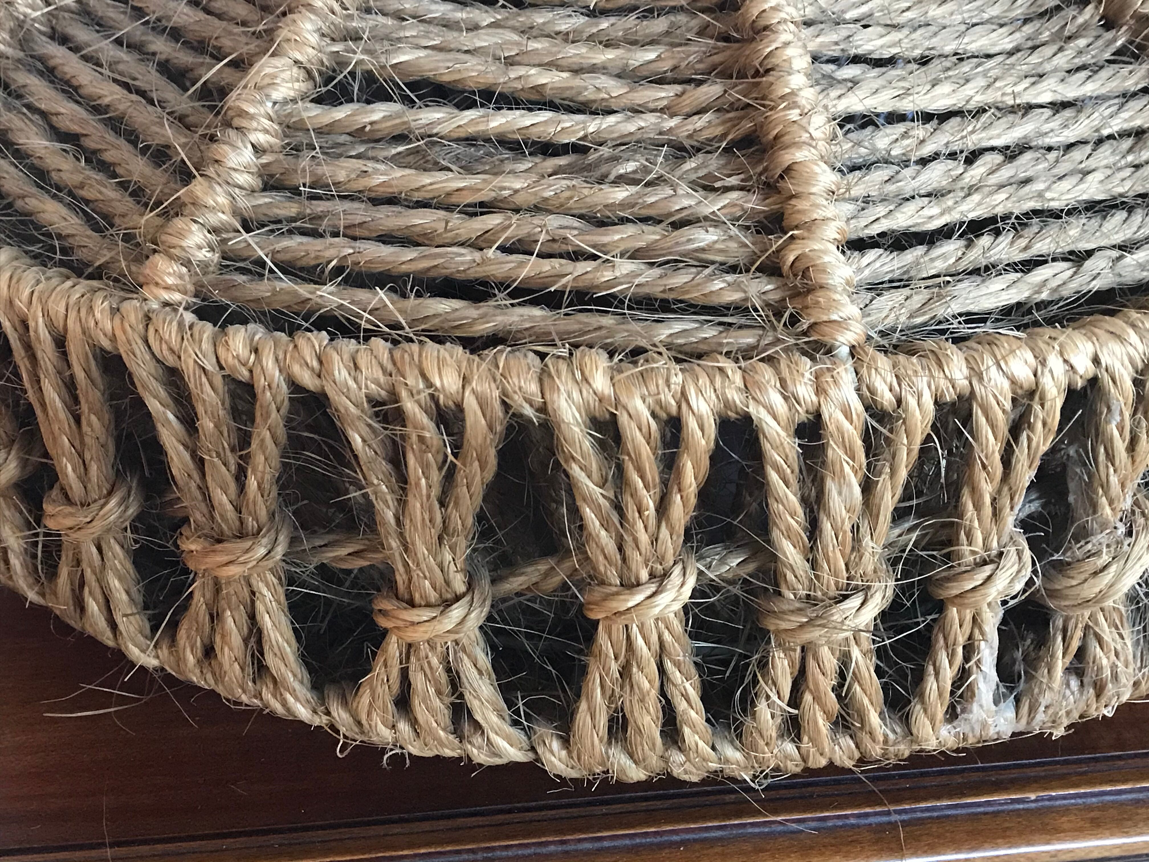 Vintage rope pendant lamp