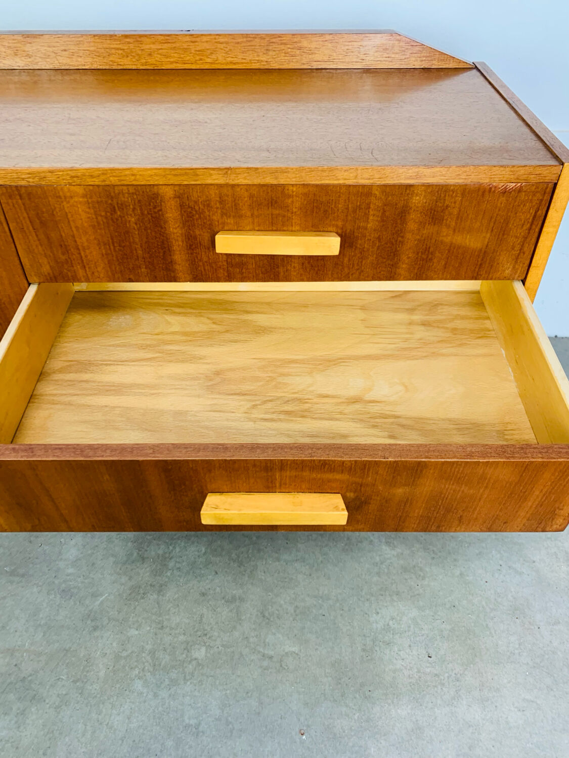 Teak TV unit in Scandinavian style, 1960s.