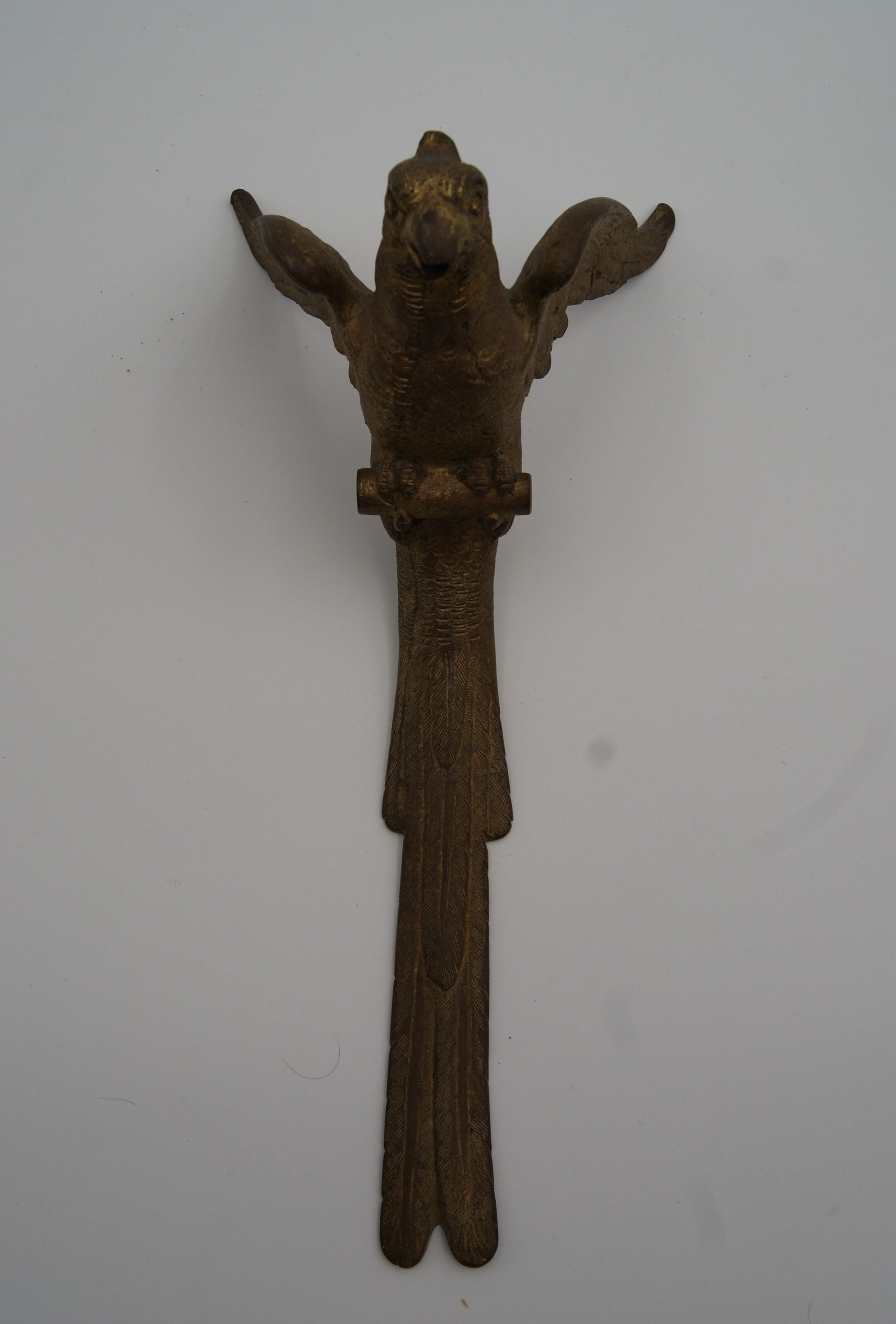 Ornements frontons bronze oiseaux ancien