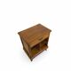 Antique Italian bedside table in solid walnut, 1920s/1930s