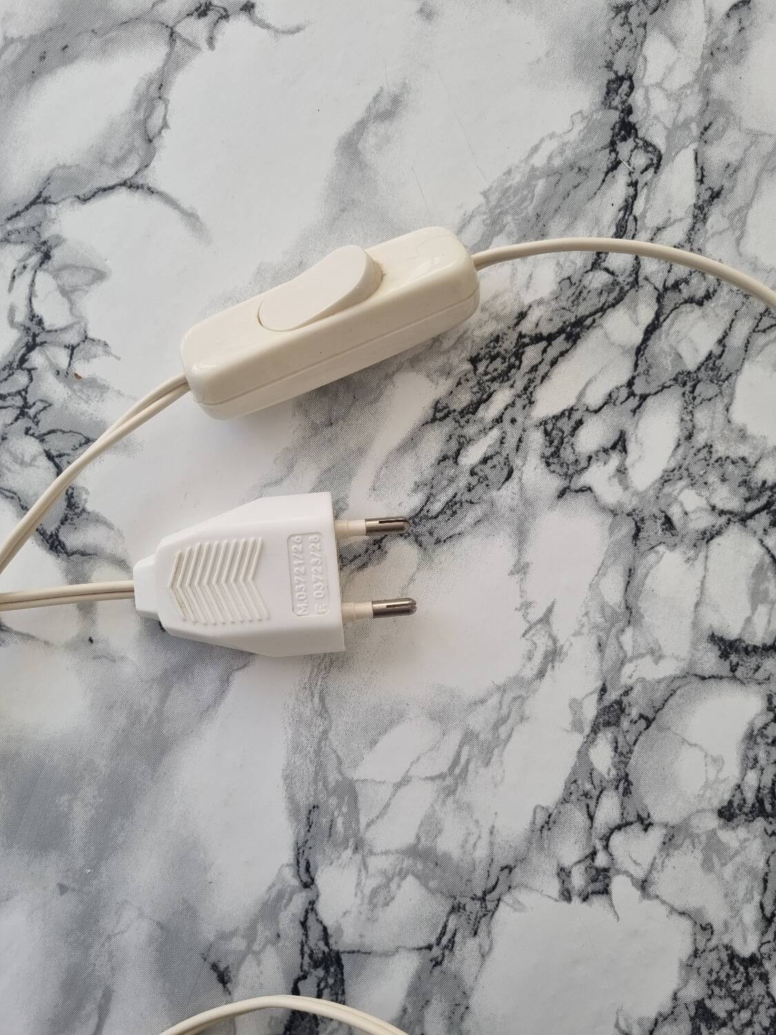 Vintage marble lamp base