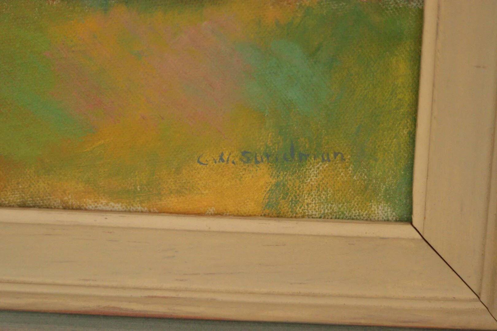 Maisons cachées par les arbres par Clas Walter Sundman