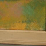 Maisons cachées par les arbres par Clas Walter Sundman