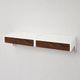 Set of 2 DD01 Bergeijk wall systems/bedside tables by Martin Visser for Spectrum from the 1960s