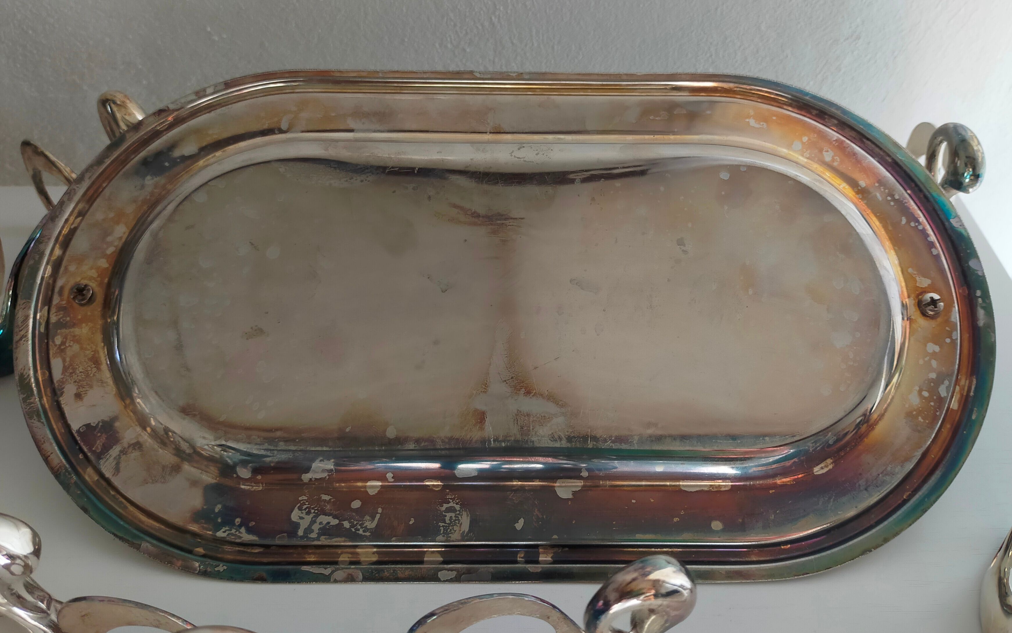 Silver metal foie gras set