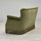 1970s, Danish 2-seater sofa, light green furniture velour.