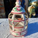 19th century bird cage in Lunéville earthenware