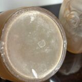 Art Deco pressed molded glass vases (X2)