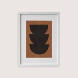 Framed abstract painting