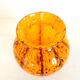 Murano style yellow blown glass vase
