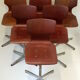 Set of 6 chairs of school Pagholz Pagwood 1960