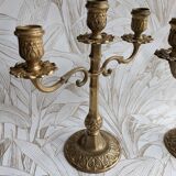 Chandeliers en bronze style Louis XVI