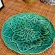 Set of 4 dessert plates in earthenware with vine leaves Gien