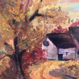 Country landscape oil on canvas