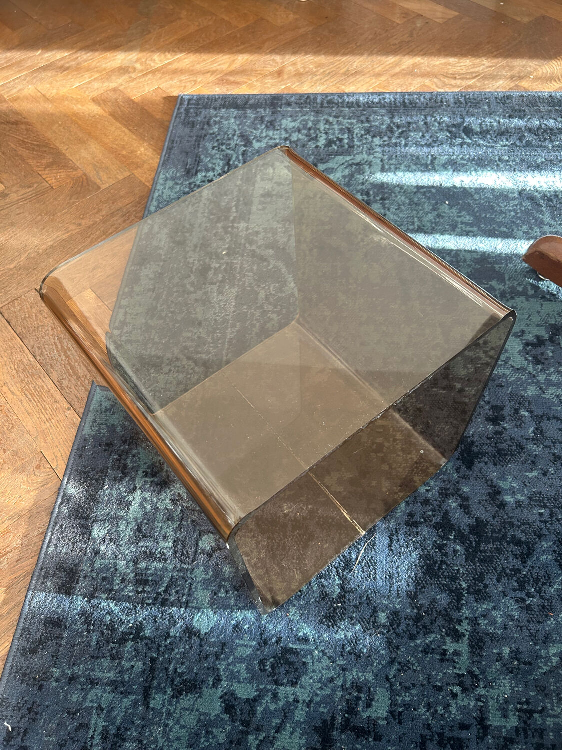 Cube/bedside table/side table design by michel dumas for roche bobois